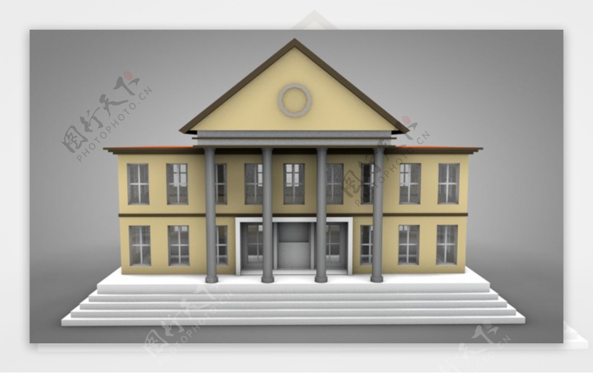 C4D模型宫殿房子议会图片