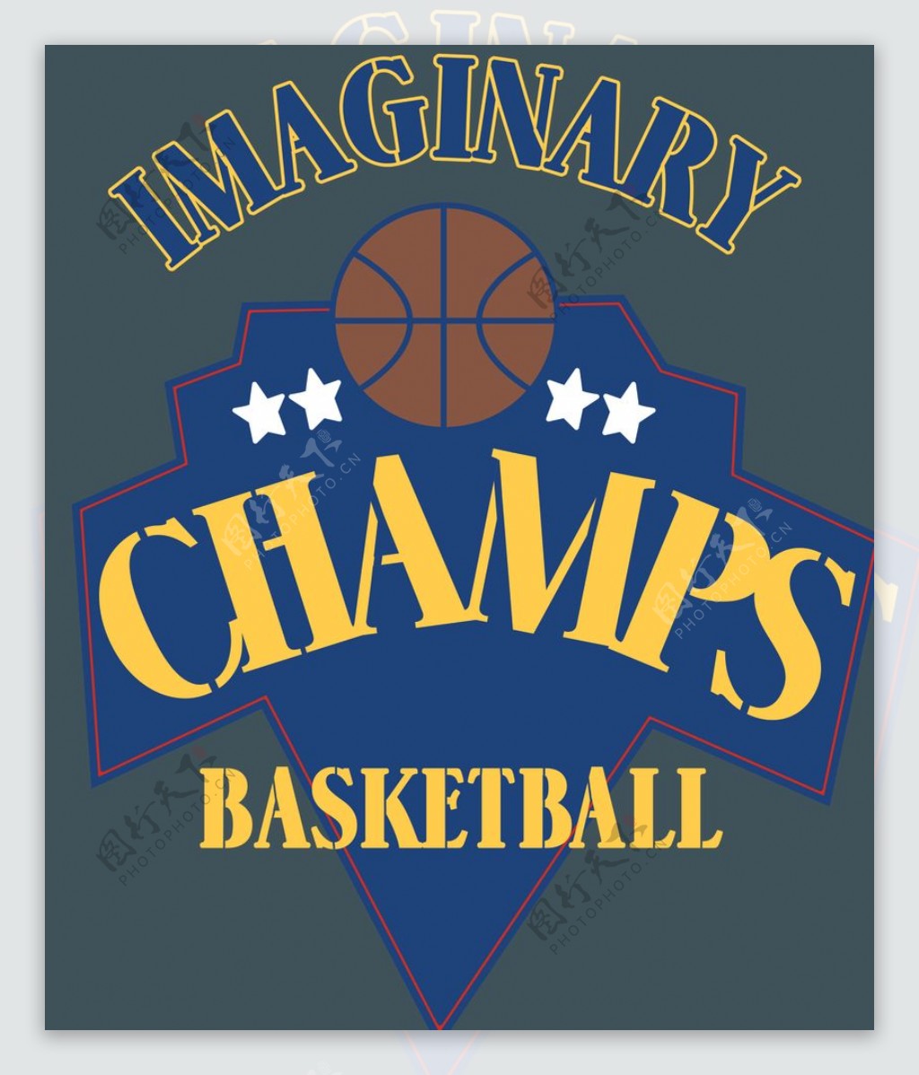 篮球字体T恤裁片图片