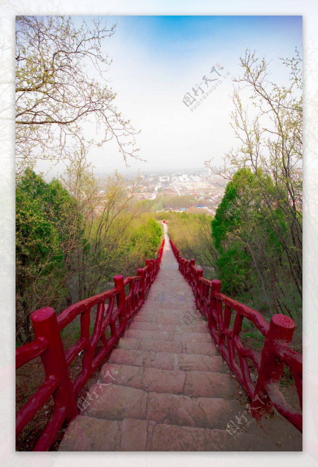 广胜寺上山台阶图片