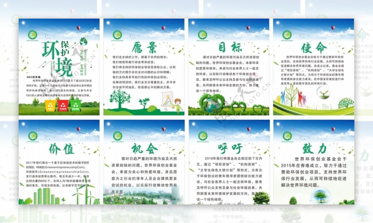 GEC环保展板图片