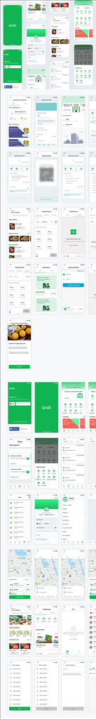xd美食平台绿色UI设计启动页图片