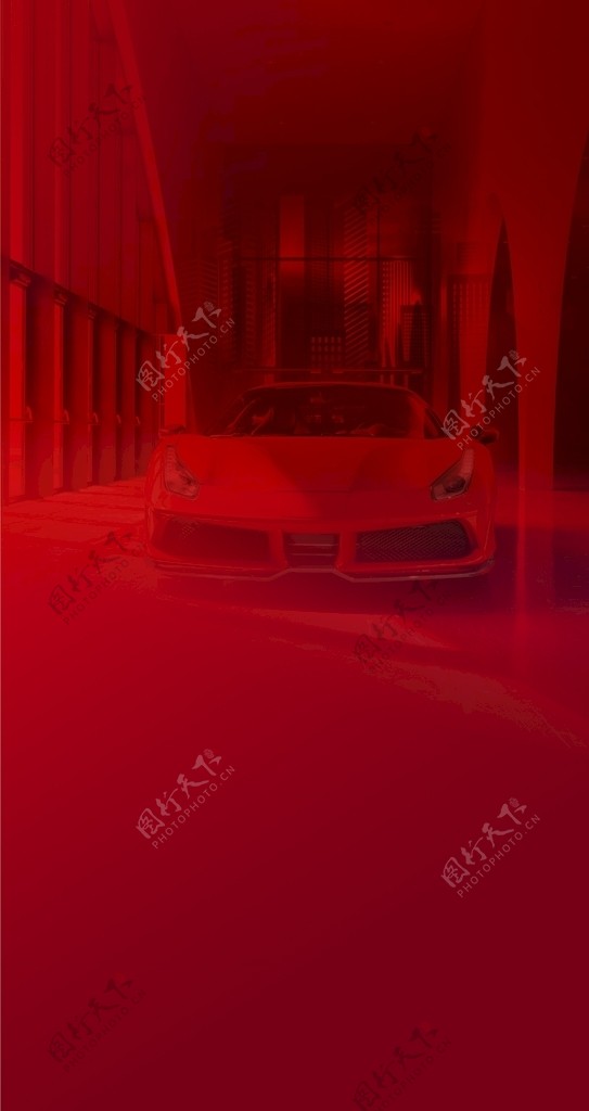 地产红色车位微信背景图片